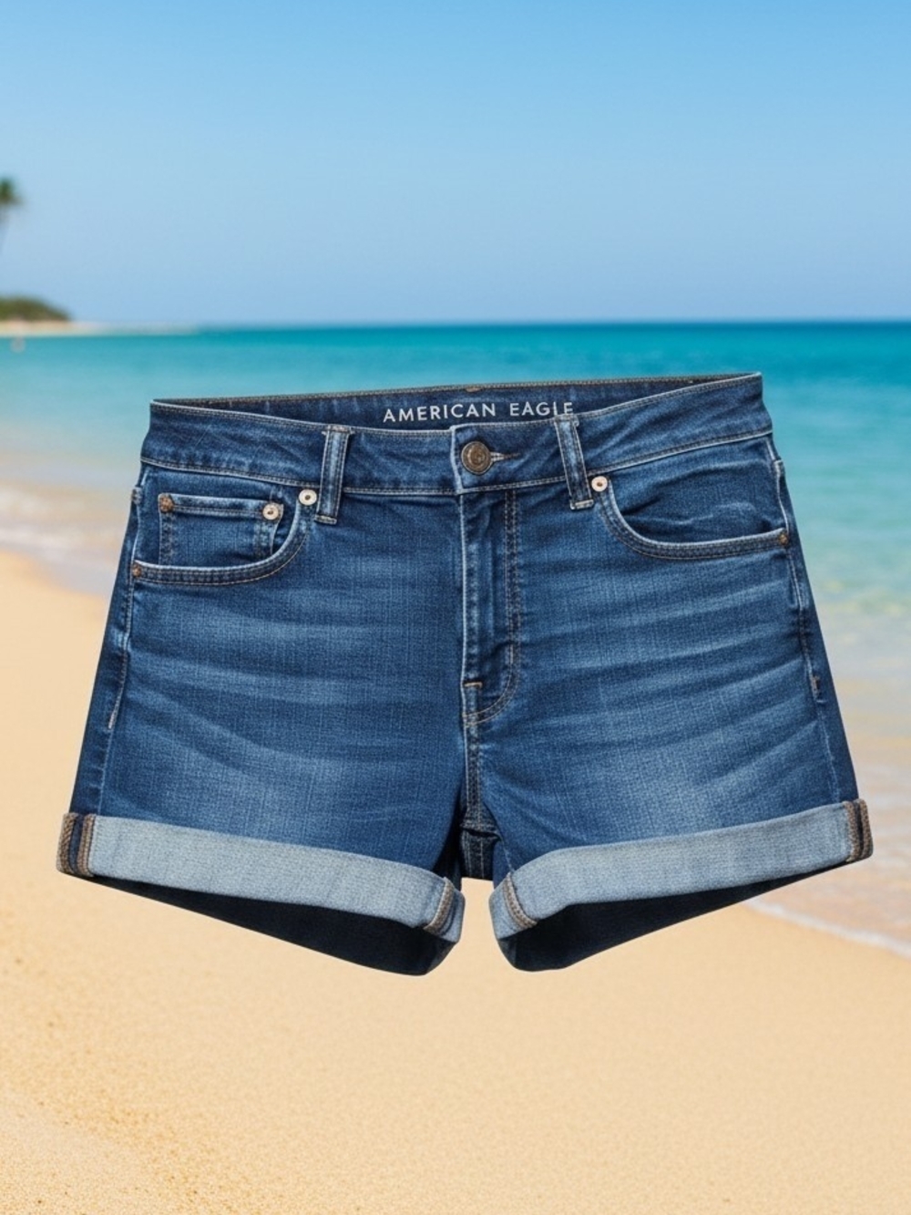 American Eagle Super Stretch Denim Shorts Size 10